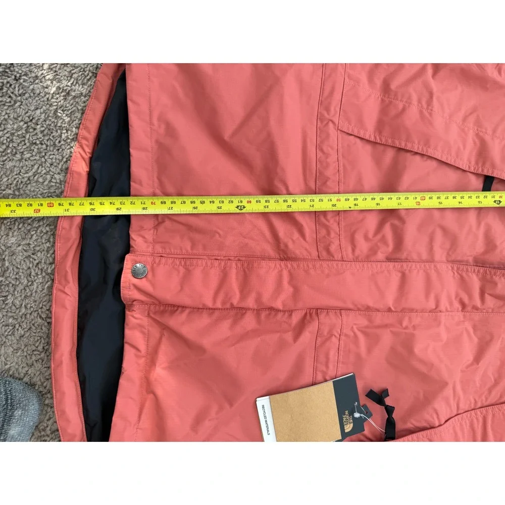 The North Face K2RM DryVent Hooded Rain Jacket Mens Small Rose Colorblock Shell‎